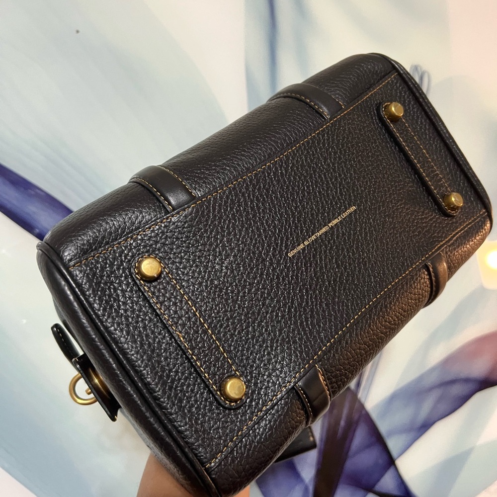 Coach Black Pebbled Leather Handbag (Ruby 25). Selling to @classicgirl85 - Picture 7 of 16